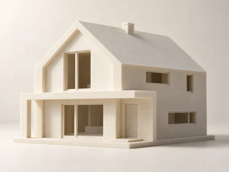 Maqueta arquitectónica impresa en PLA