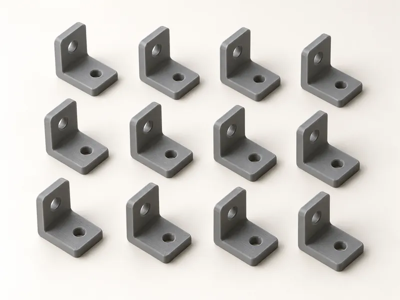 Serie de doce soportes impresos en 3D