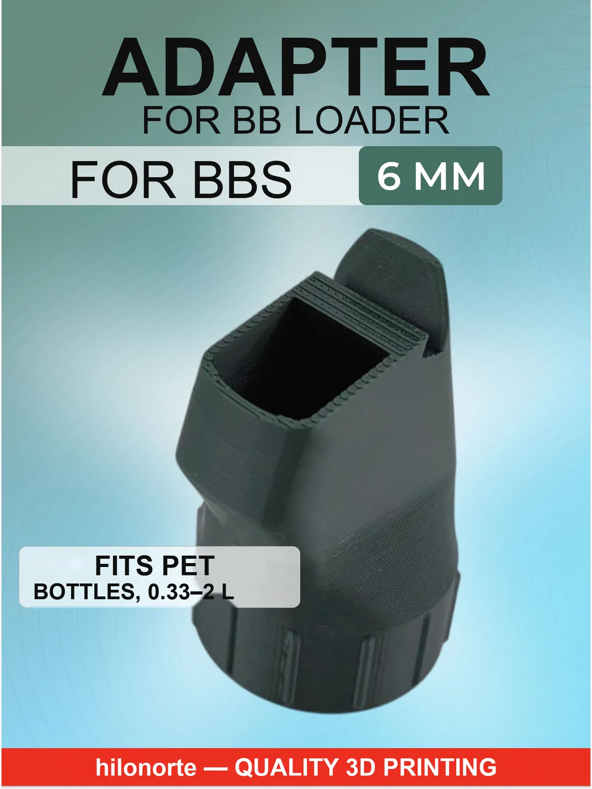 Bottle adapter for airsoft speed loader
