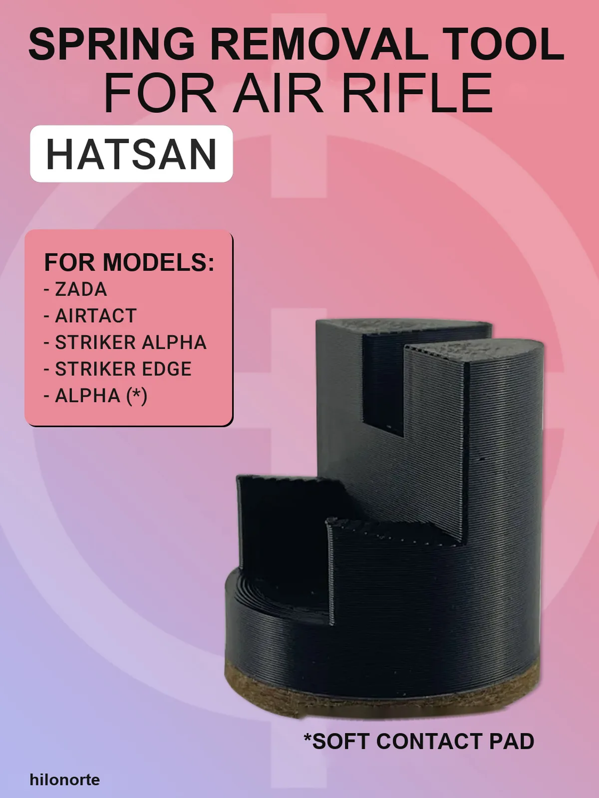 Spring removal tool for Hatsan Striker Alpha, Zada and Striker Edge