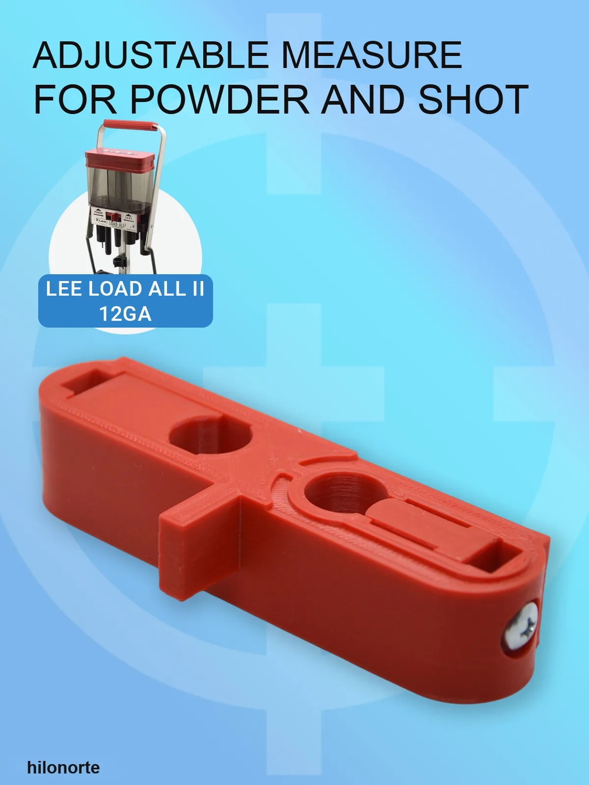 Universal adjustable powder and shot bar for Lee Load-All 2