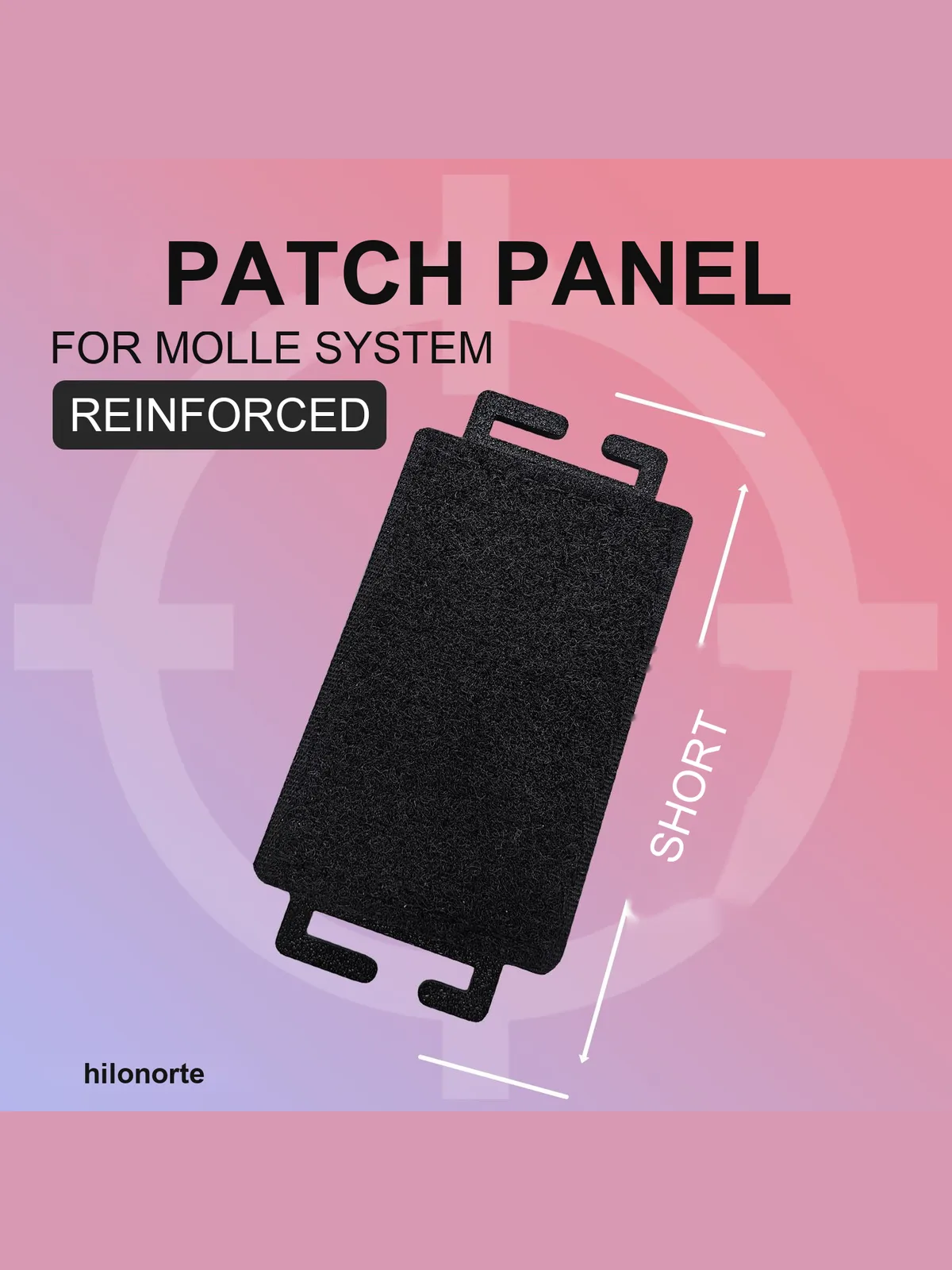 MOLLE velcro patch panel 50×75 mm, short