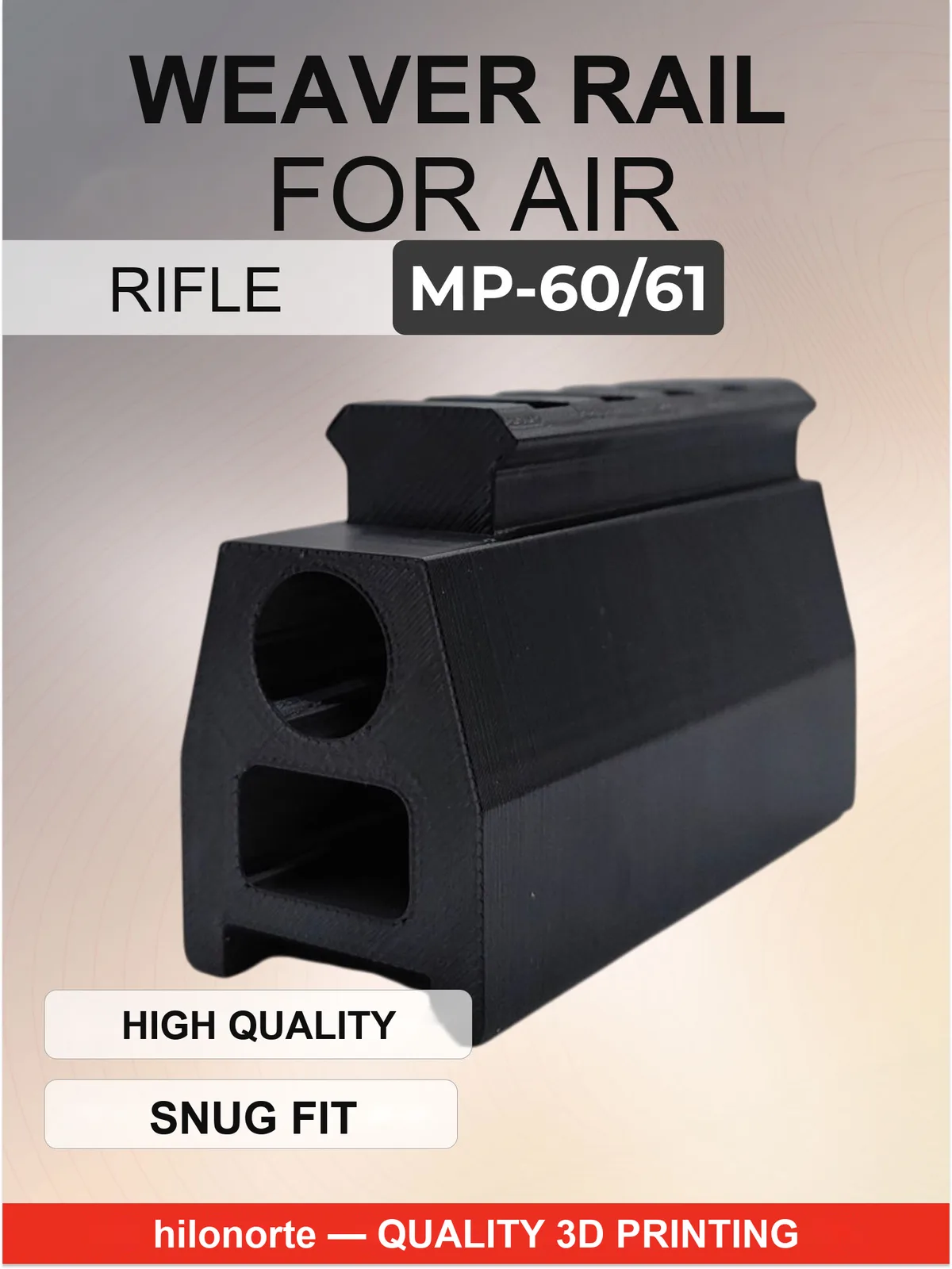 20 mm Weaver rail for Baikal MP-60 and MP-61