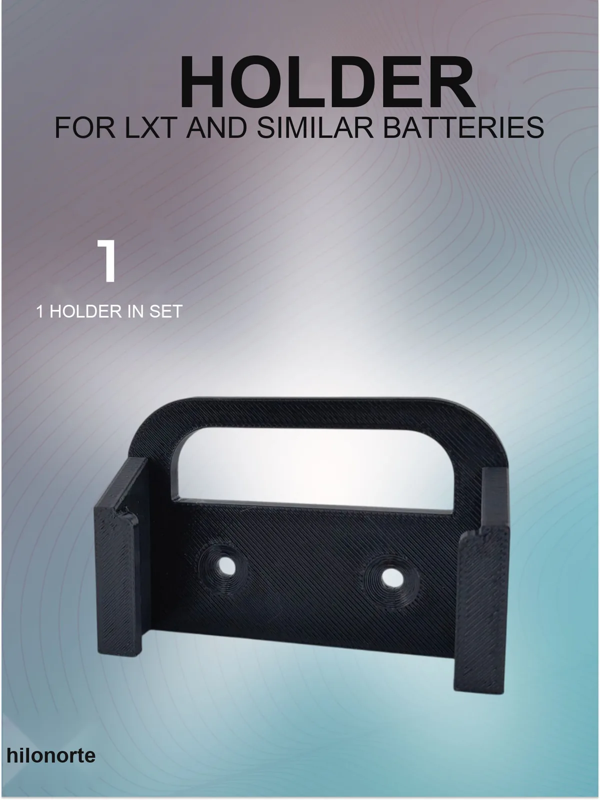 Wall holder for 18 V LXT batteries (1 pc)
