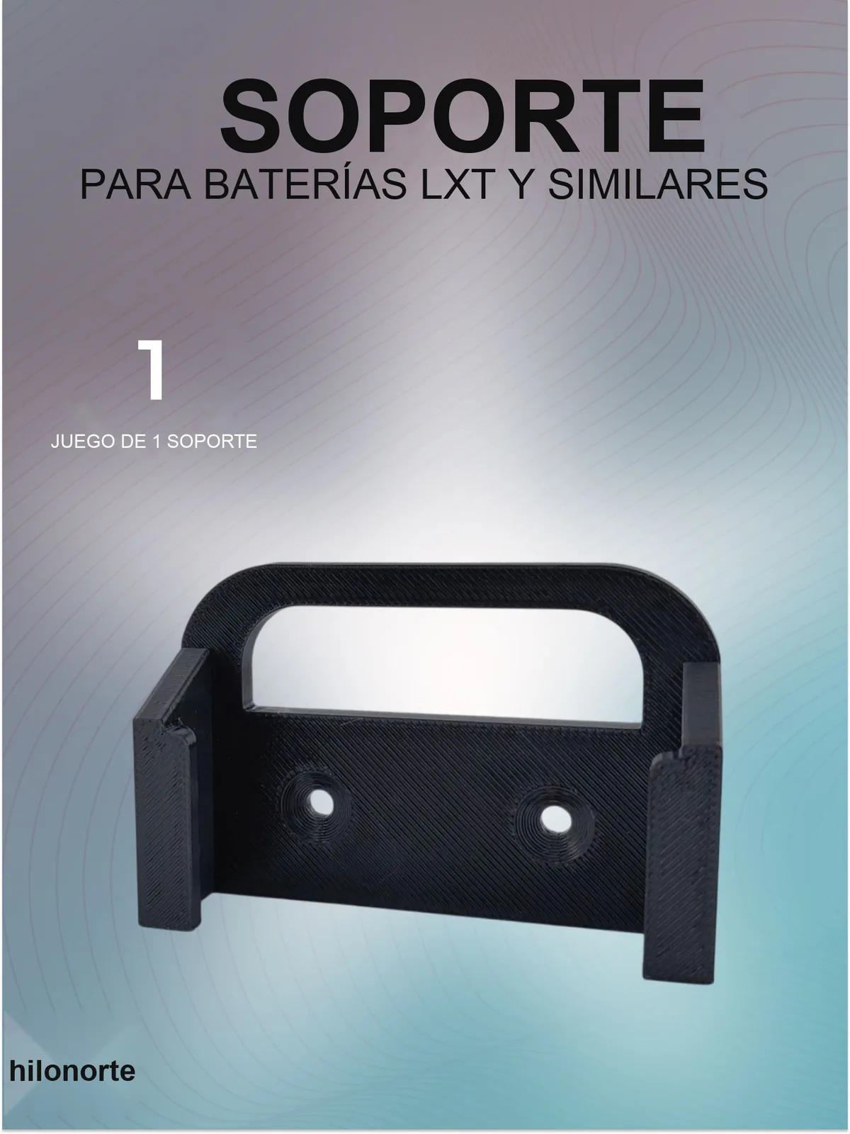 Soporte de pared para baterías LXT de 18 V (1 ud.)