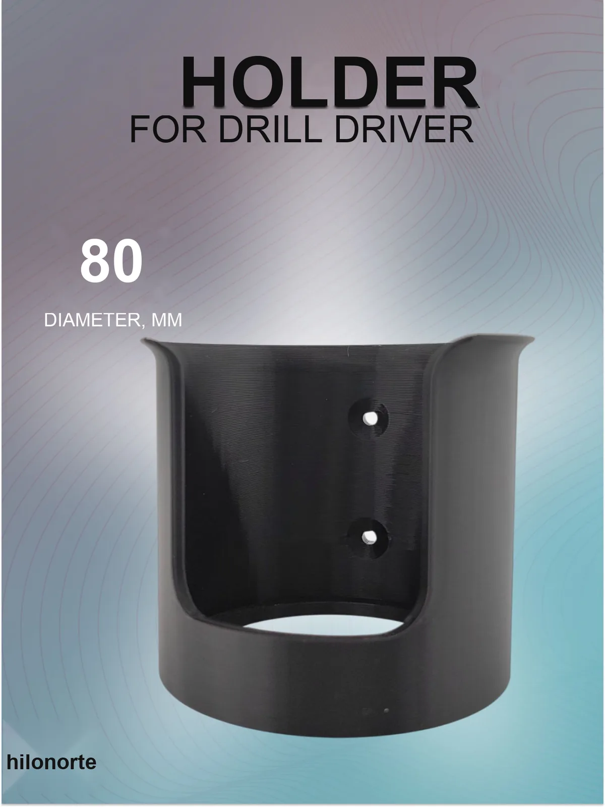 Wall holder for drill and driver, 80 mm