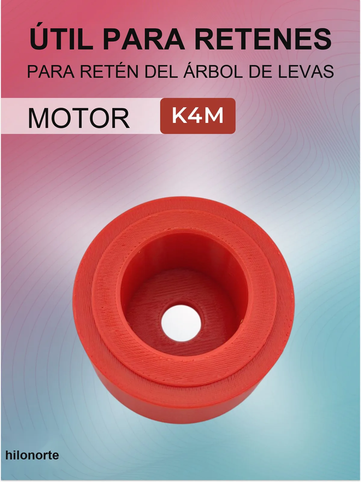 Útil para montar el retén del árbol de levas Renault K4M