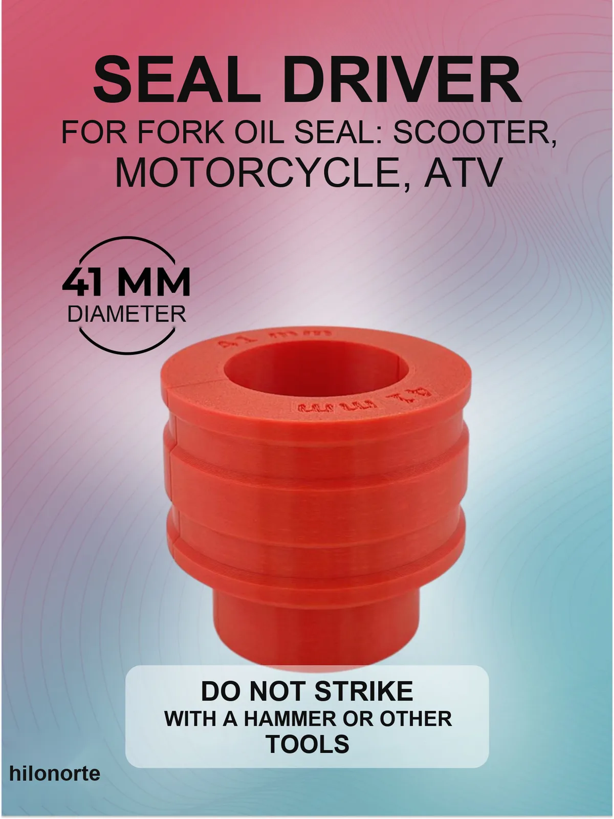 Motorcycle fork seal driver, 41 mm