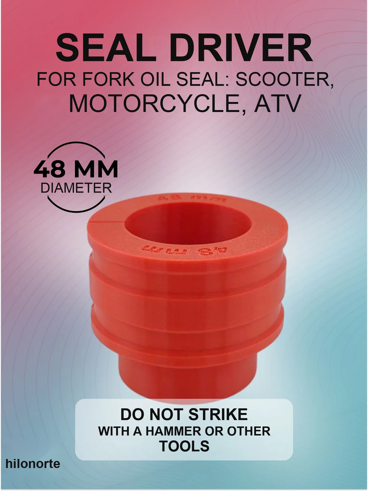 Motorcycle fork seal driver, 48 mm